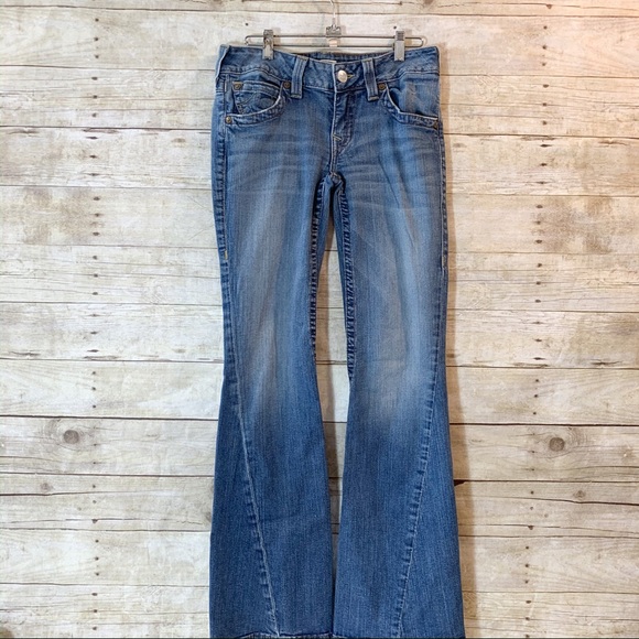 True Religion Denim - True Religion - medium blue wash flare, bell,